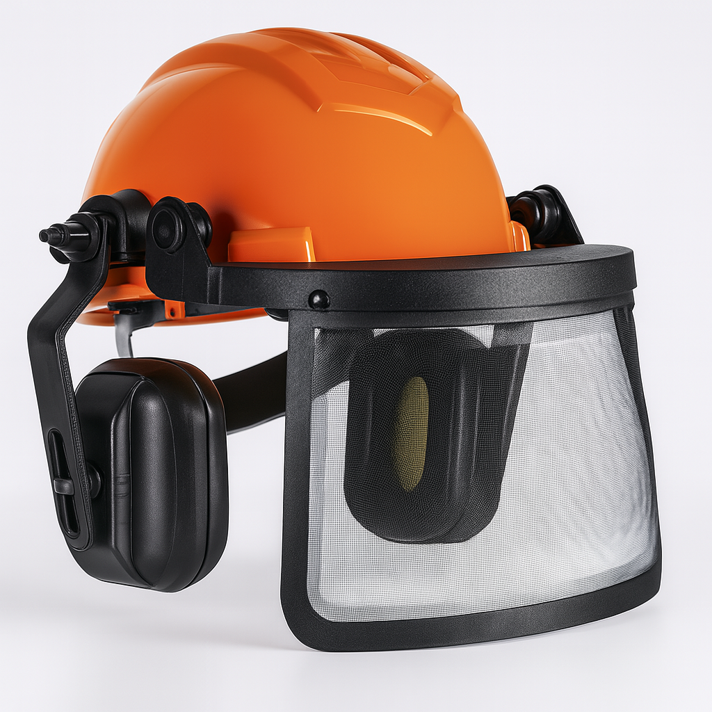 Capacete C/ Abafador 12Db e Protetor Facial 7P