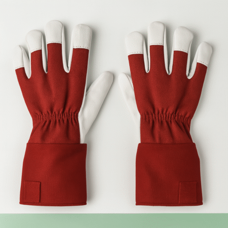 Luva Florestal Mista Couro e Nylon