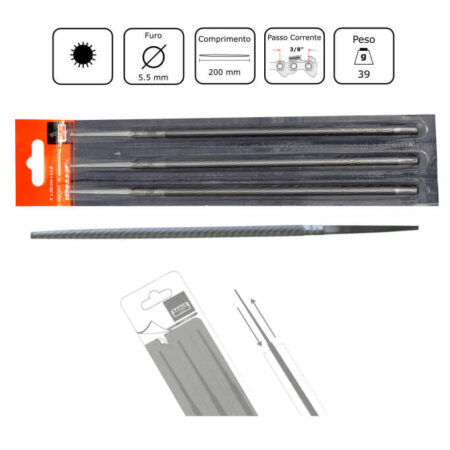 Lima Redonda para Afiação Bahco 5,5mm 7/32"