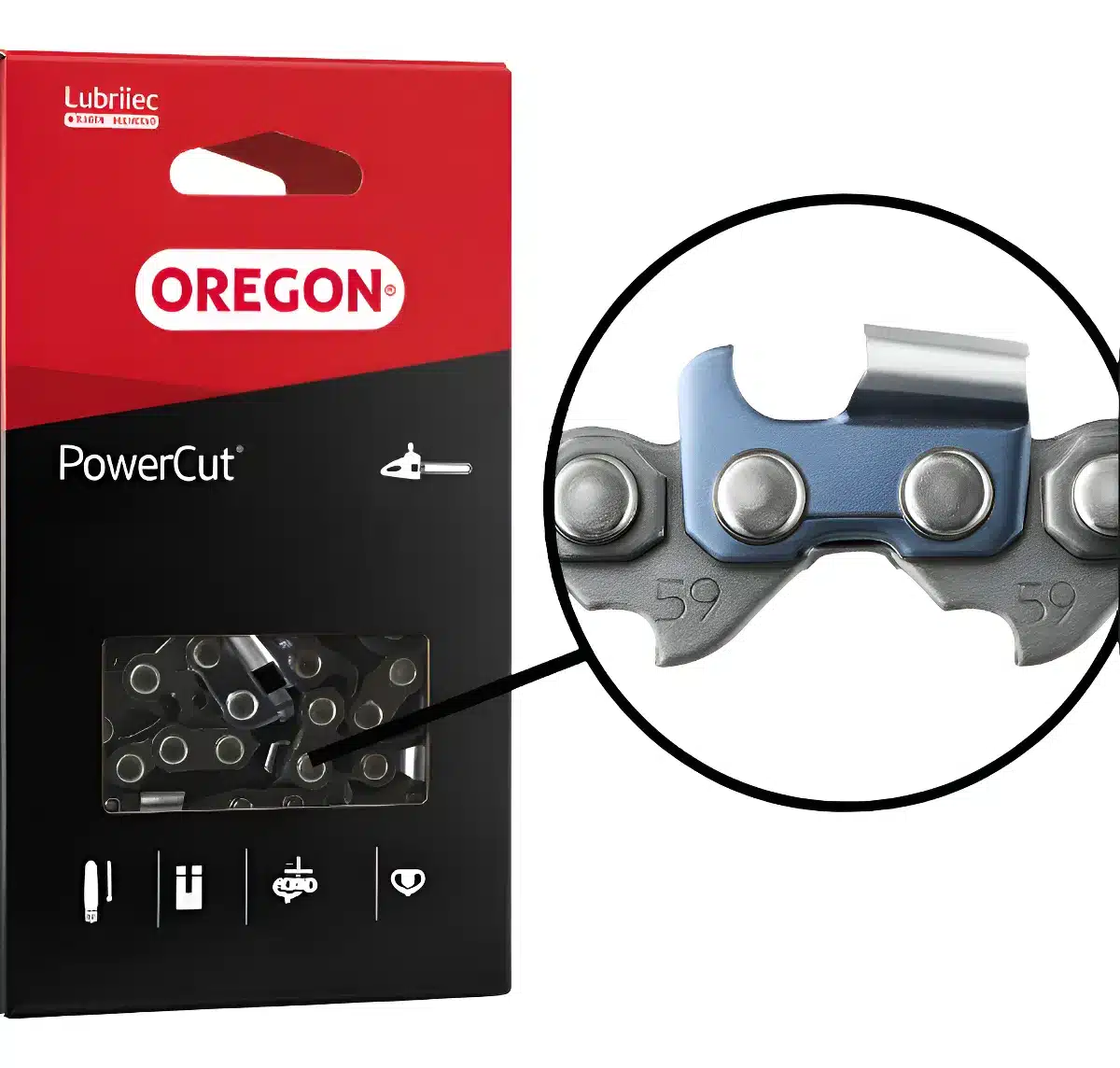 Corrente Motosserra .404 1,6mm Uma Guia Perfil Redondo