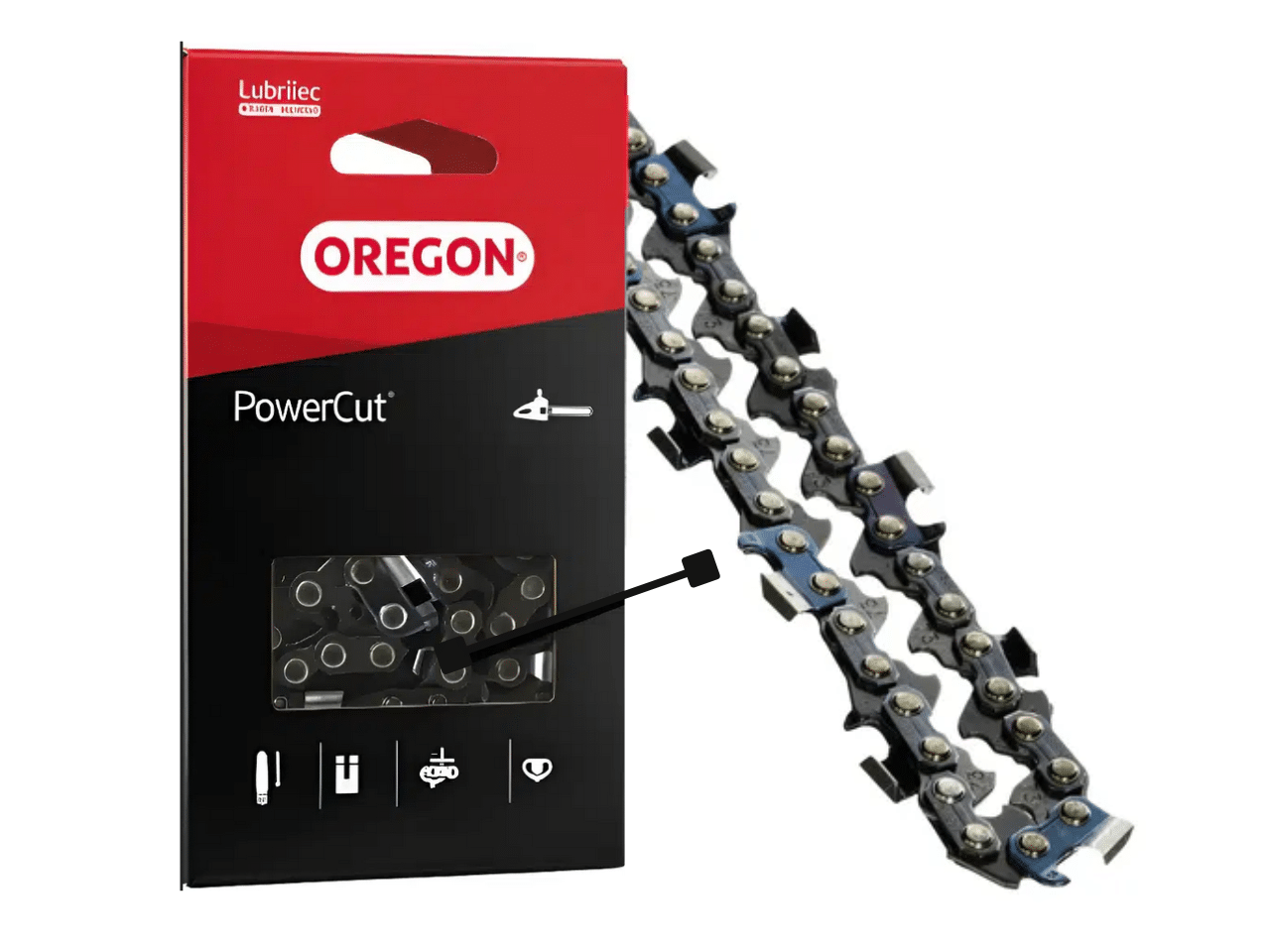 Corrente Motosserra 73DX 3/8 1,5mm Uma Guia Semi Quadrada Oregon