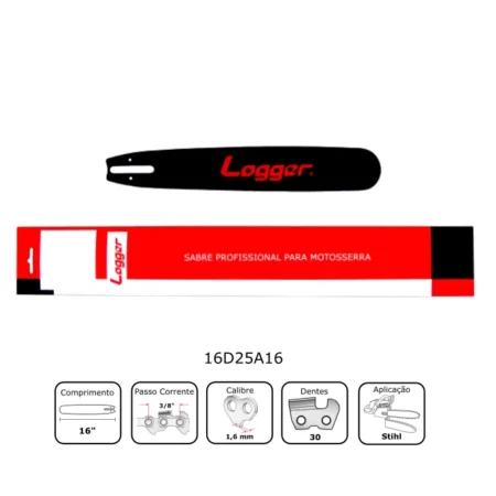 Sabre 16″ para Motosserra Stihl 1,6mm – Logger
